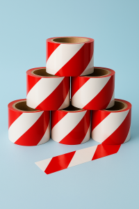 Taśma Odgrodzeniowa BIAŁO - CZERWONA  T- 50mm x 50 mb