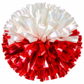 POMPON BIAŁO - CZERWONY DUŻY 40 cm