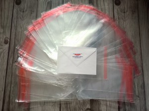 Worek Foliowy LDPE z Tasiemką Samoprzylepną 140x200 +30 /35mikron  100szt