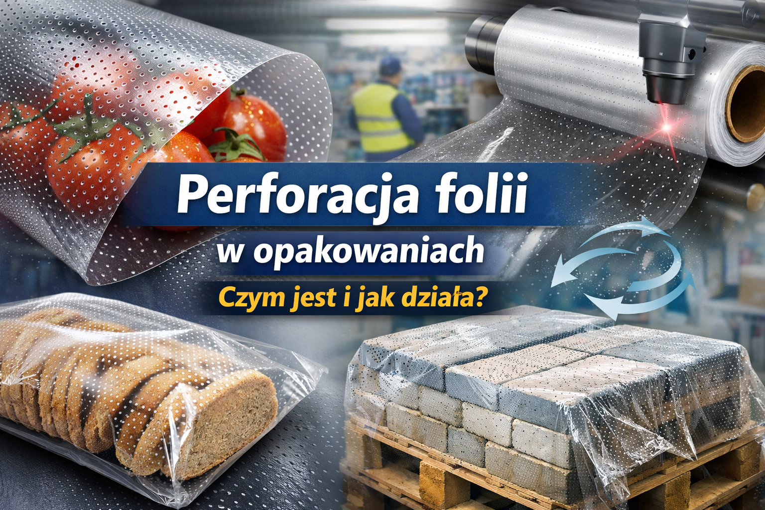 Perforacja folii to technologia, która znacząco poprawia funkcjonalność nowoczesnych opakowań. Dzięki odpowiednio rozmieszczonym otworom możliwa jest kontrolowana wentylacja produktu oraz ograniczenie gromadzenia się wilgoci podczas transportu i przechowywania. Rozwiązanie to znajduje zastosowanie w wielu branżach – od spożywczej, przez budowlaną, aż po logistykę i przemysł.
